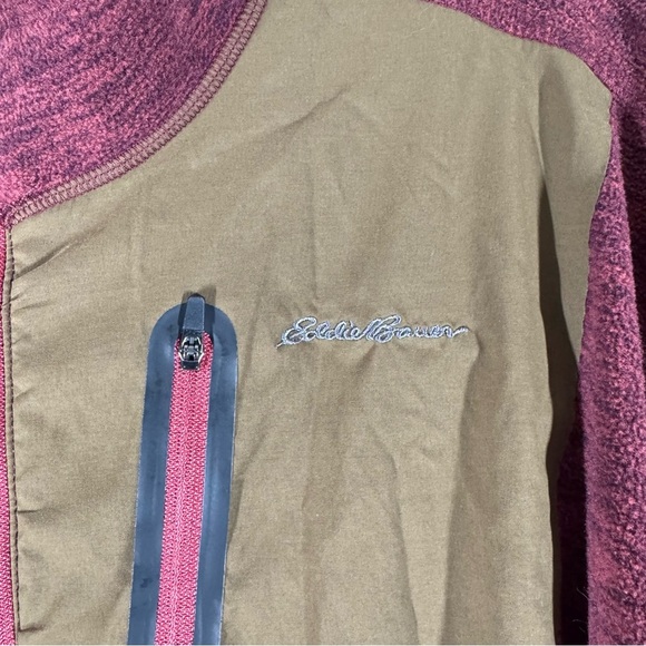 Eddie Bauer Men's Long Sleeve Front Pocket Quarter Zip Top Size XXL Multicolor - Picture 5 of 6